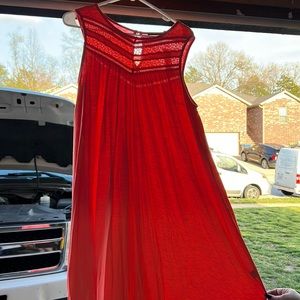 Salmon pink sundress